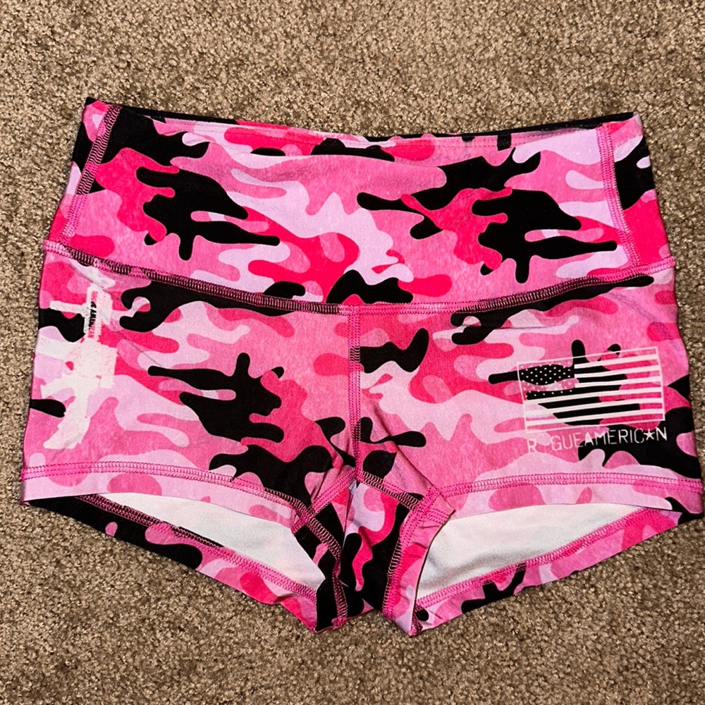Rogue American pink camo shorts